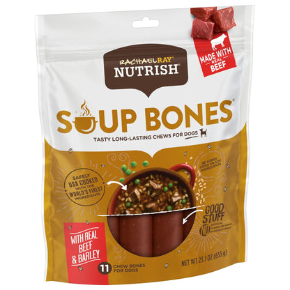 Rachael Ray  Soup Bones with Real Beef & Barley, 11 Dog Chews