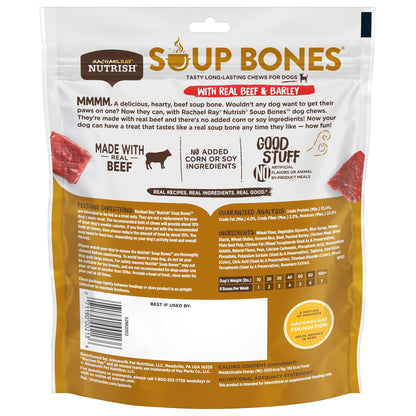 Rachael Ray  Soup Bones with Real Beef & Barley, 11 Dog Chews