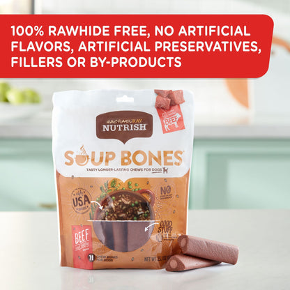 Rachael Ray  Soup Bones with Real Beef & Barley, 11 Dog Chews